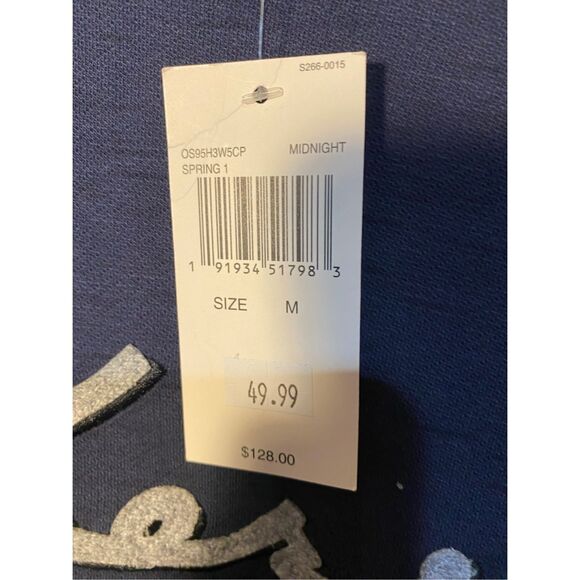 NWT, Michael Kors, men’s midnight, blue, long sleeve sweatshirt, size medium - Picture 5 of 6